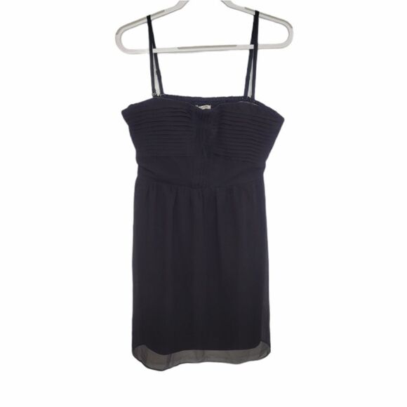 NEW AMERICAN EAGLE dress black shirred removable strap L - Picture 1 of 11